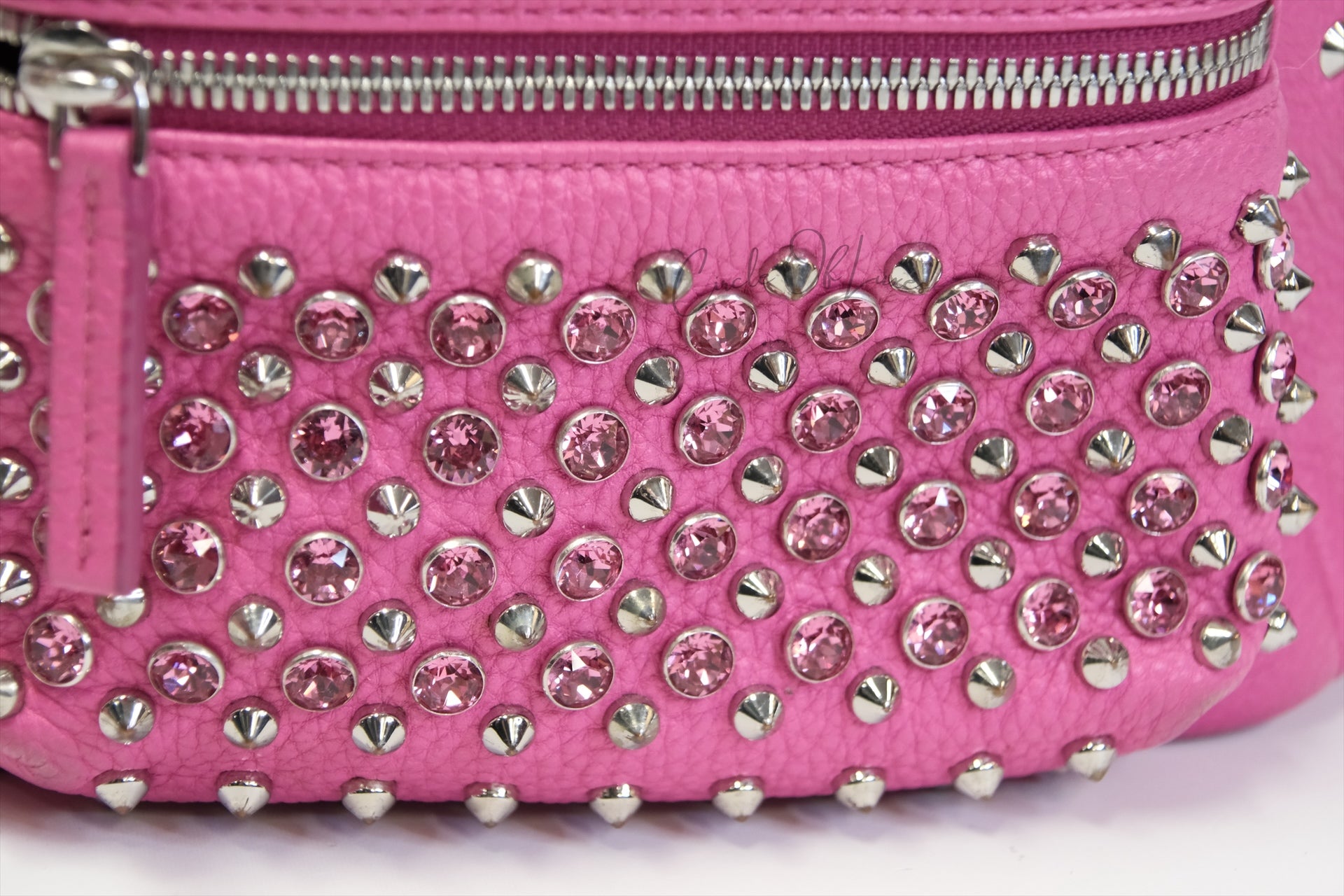 MCM Stark Studded swarovski Backpack  Pink