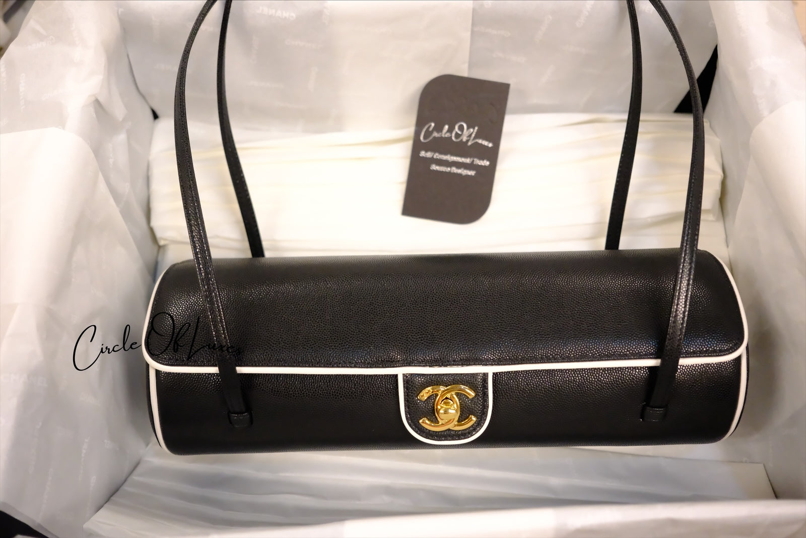 CC BOWLING ROUND CAVIAR  GHW BAG