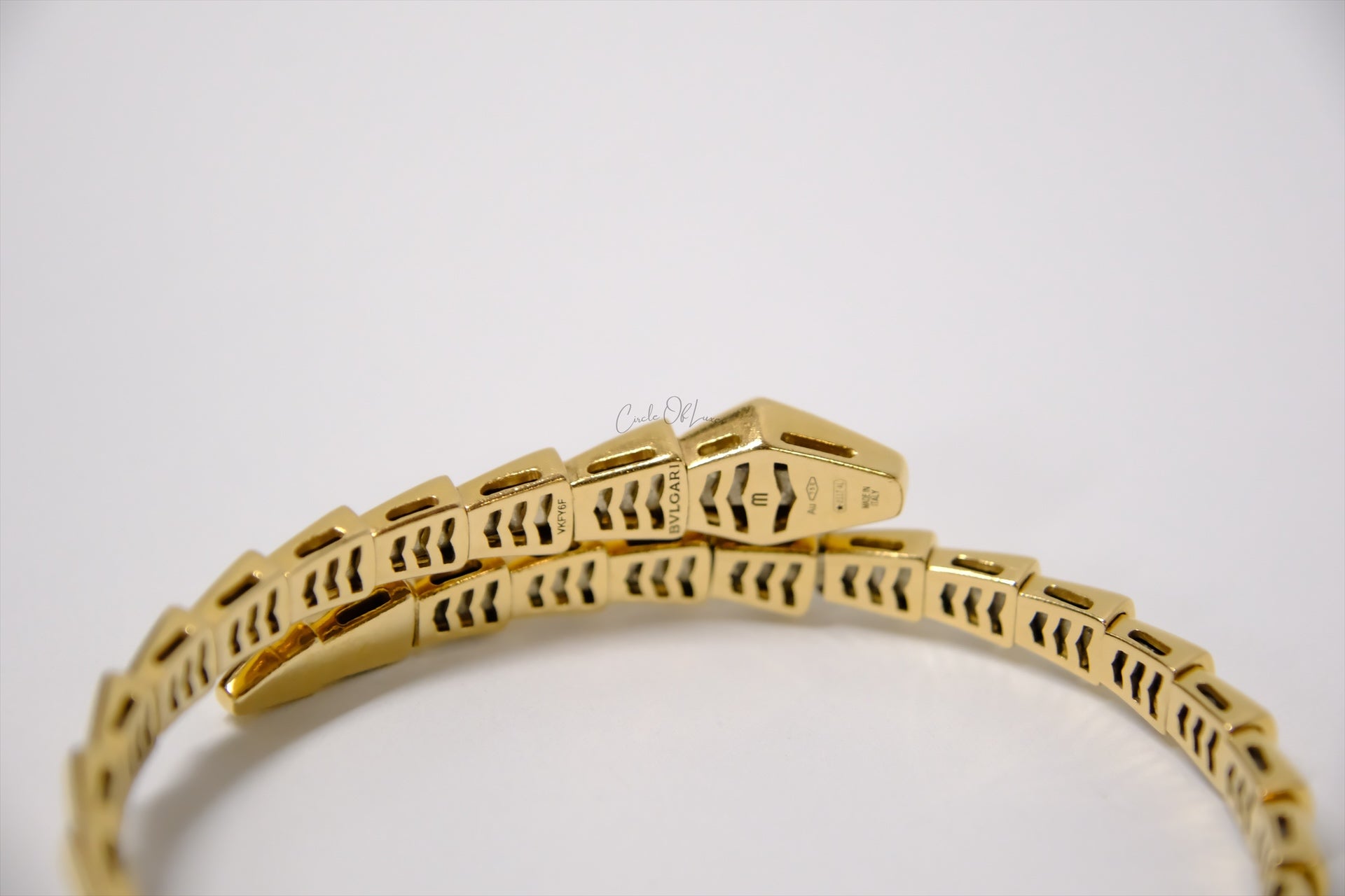 Bvlgari Serpenti Viper Bracelet Yellow Gold size M