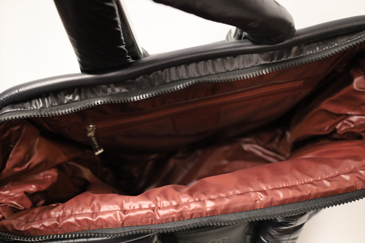 Chanel Coco Cocoon Quilted Trolley Black Nylon