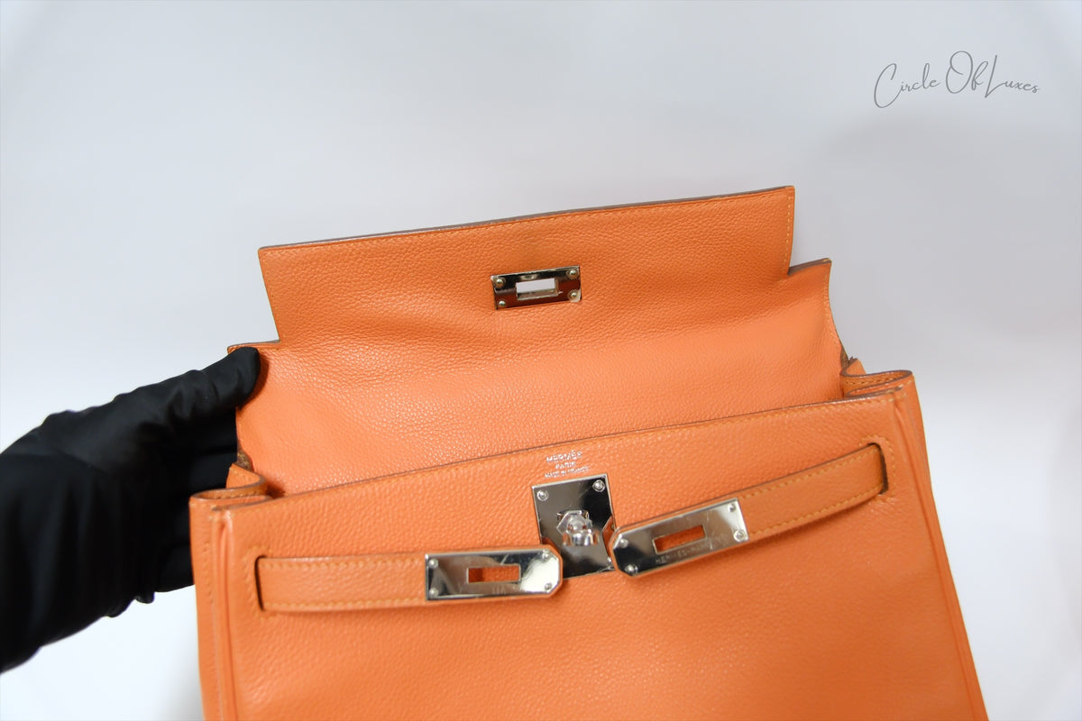HERMES KELLY 28 TOGO ORANGE SHW