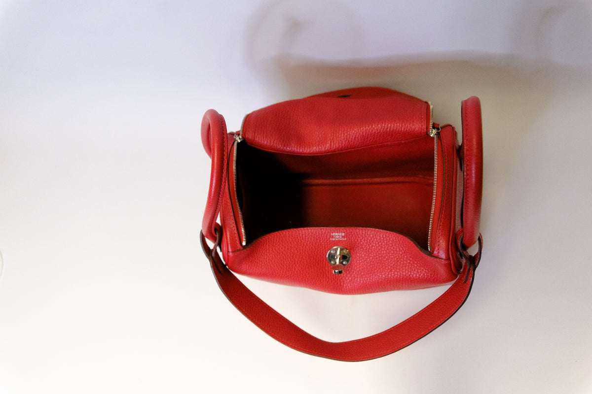HERMES LINDY 26 ROUGE PHW FULLSET