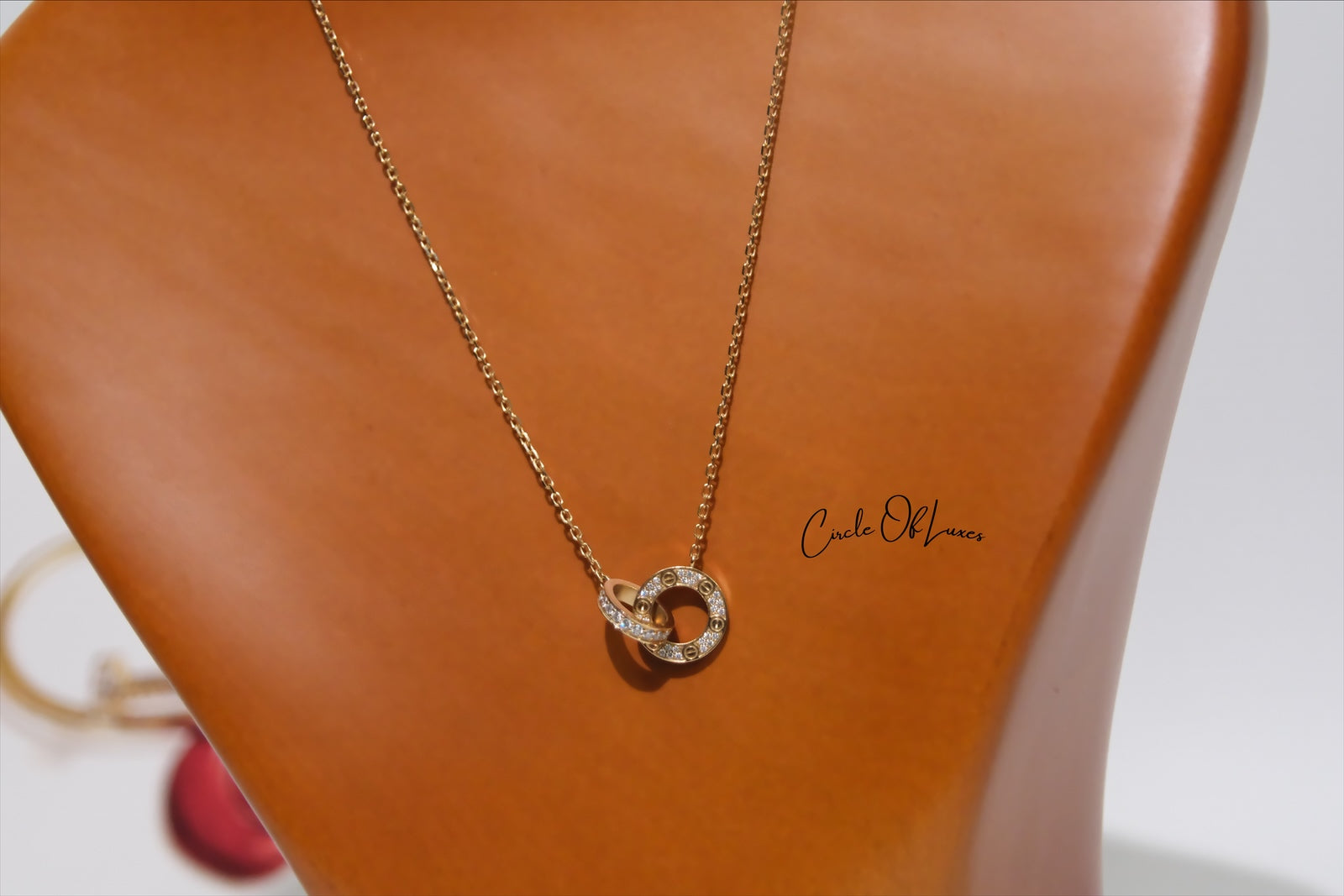 CARTIER LOVE NECKLACE DIAMONDS PAVÉ ROSE GOLD