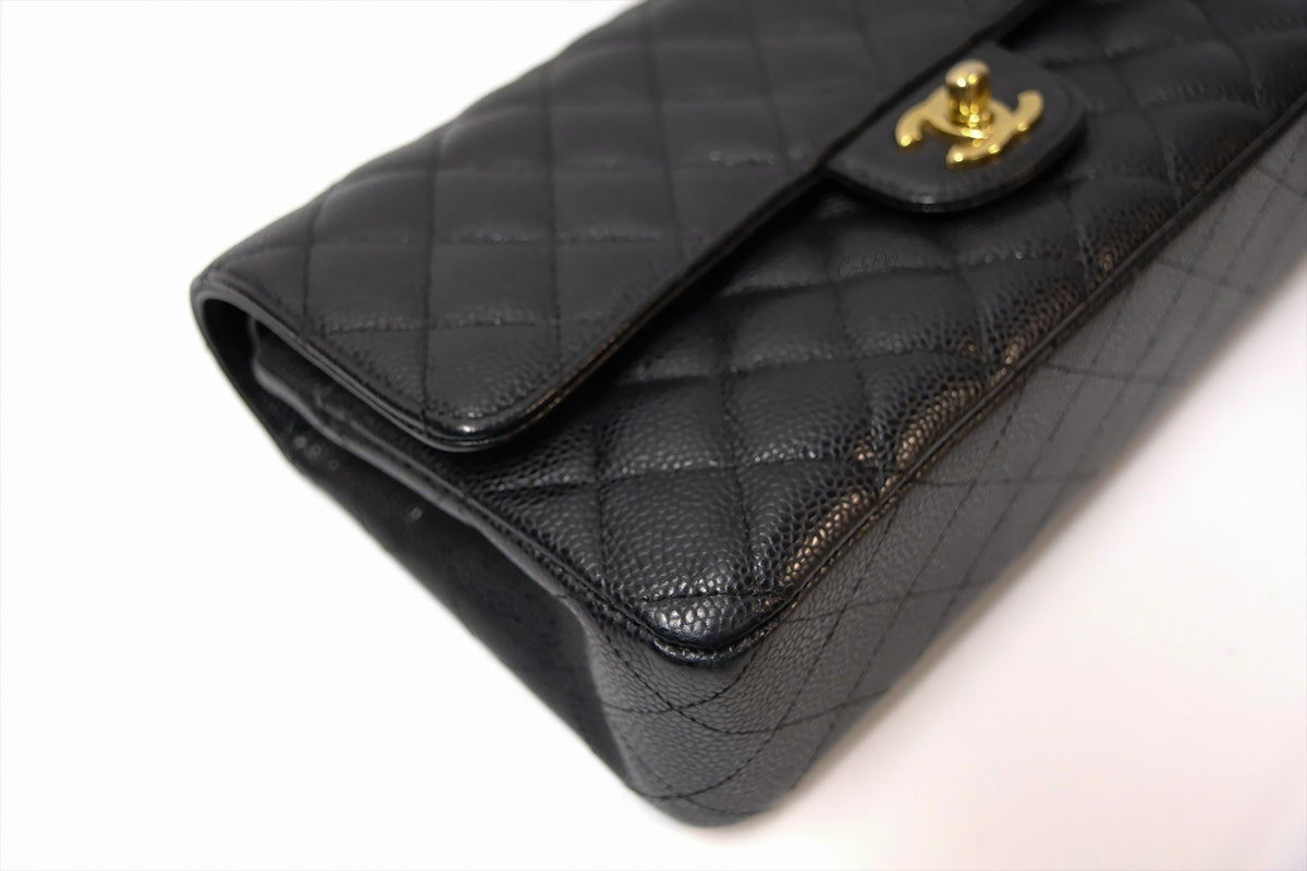 CHANEL CLASSIC BLACK CAVIAR GHW