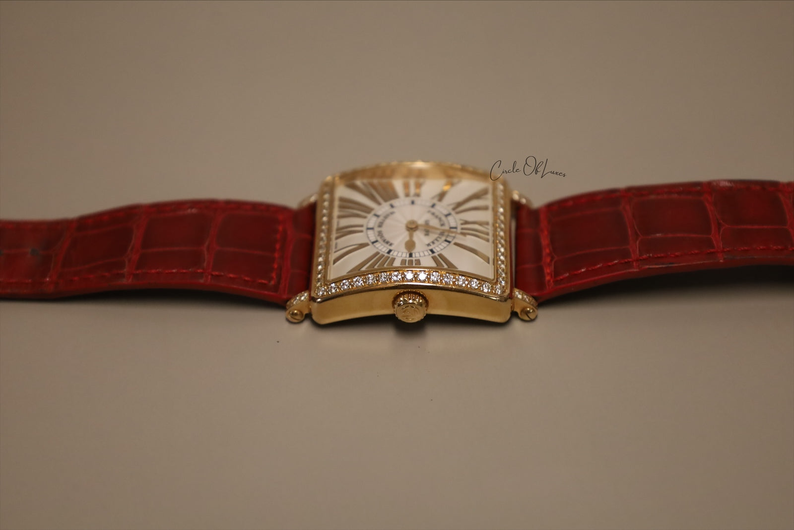 FRANK MULLER MASTER SQUARE 18k ROSE GOLD DIAMOND