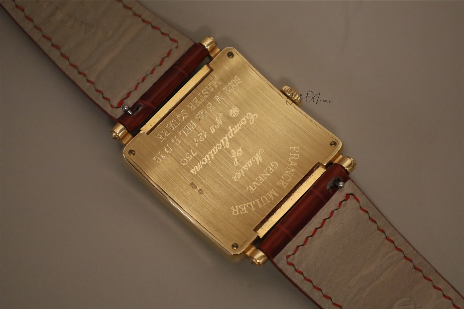 FRANK MULLER MASTER SQUARE 18k ROSE GOLD DIAMOND