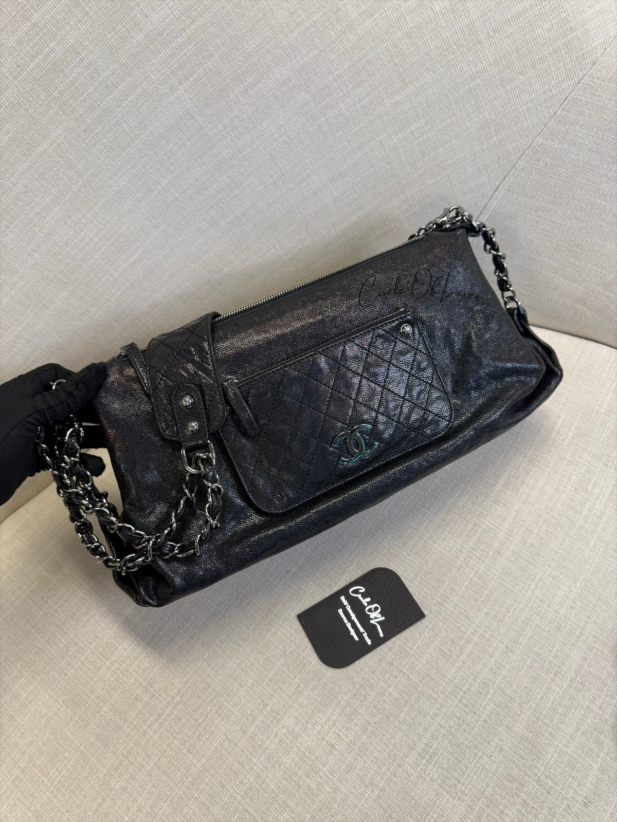 POCKET IN THE CITY CAVIAR BLACK METAL HW