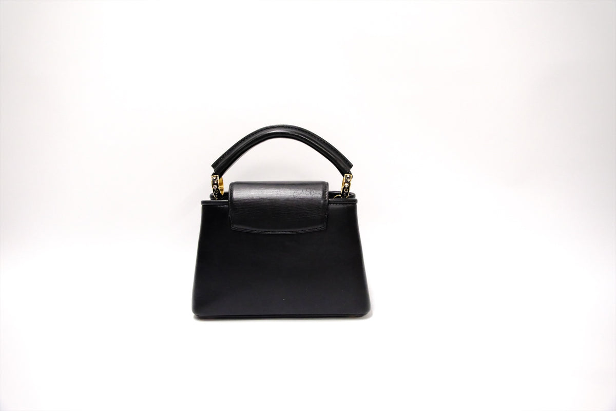 LOUIS VUITTON  BLACK MINI RHINESTONES EMBELLISHED