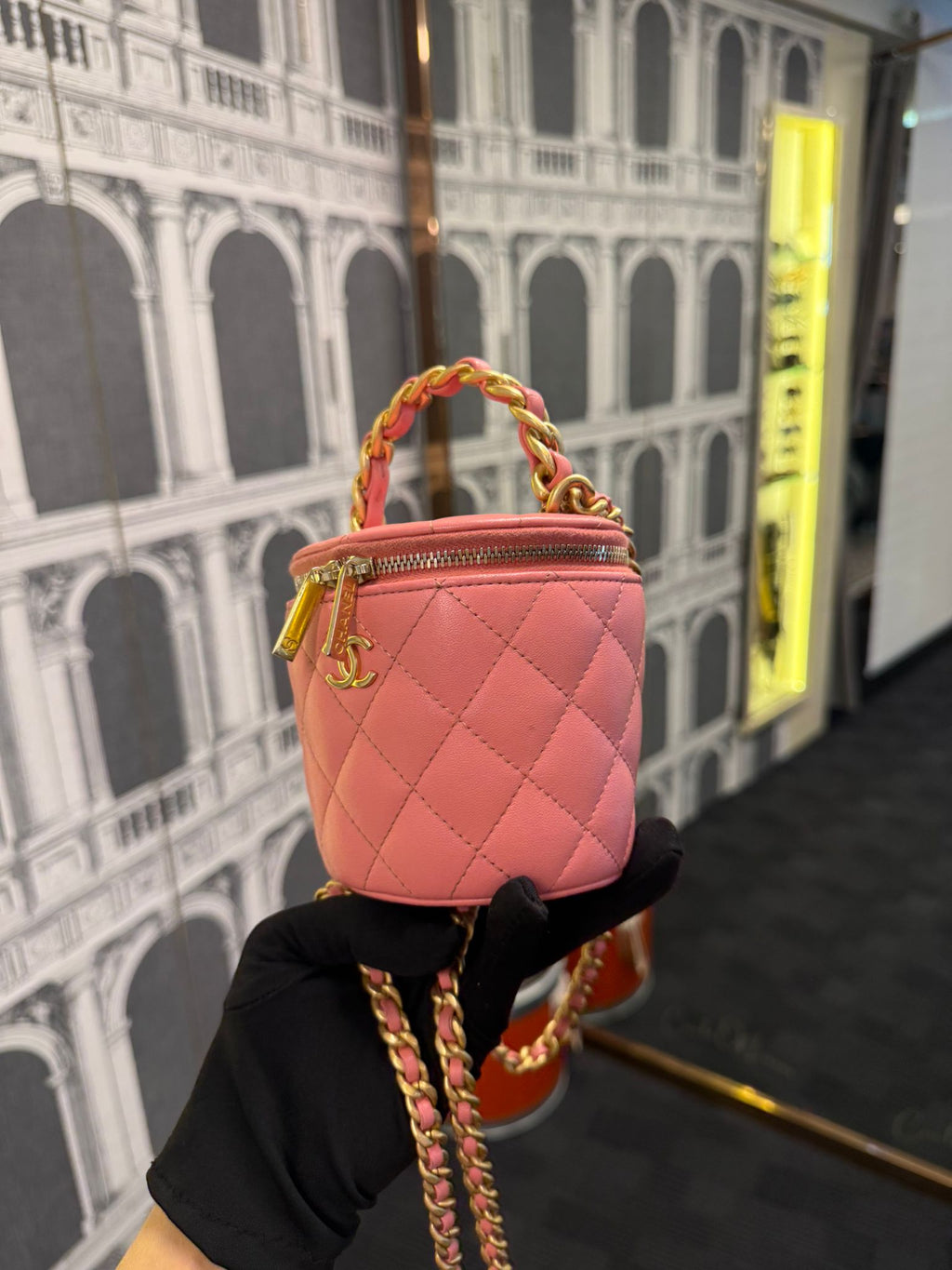 CHANEL MINI VANITY PINK BAG
