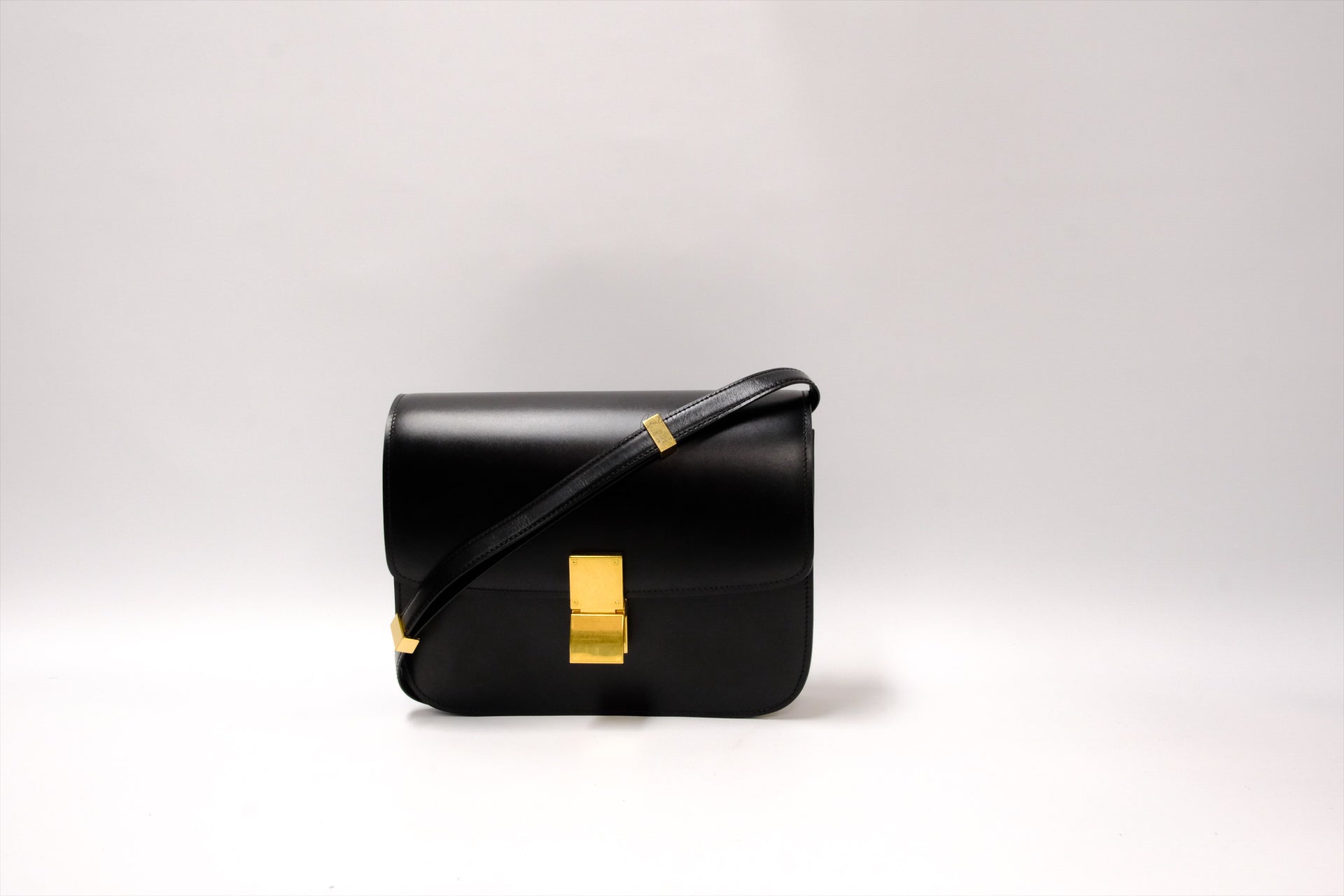 CELINE BLACK CLASSIC BOX BLACK GHW