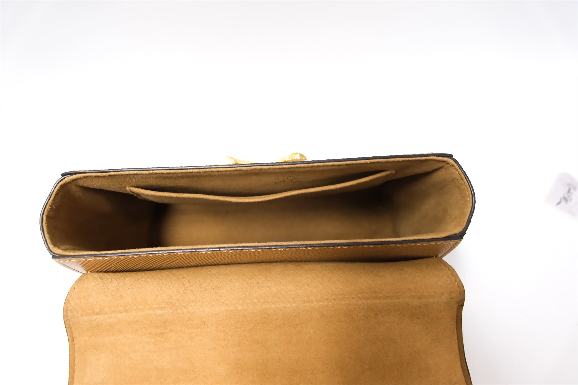 LOUIS VUITTON TWIST MM CAMEL/BACK GHW