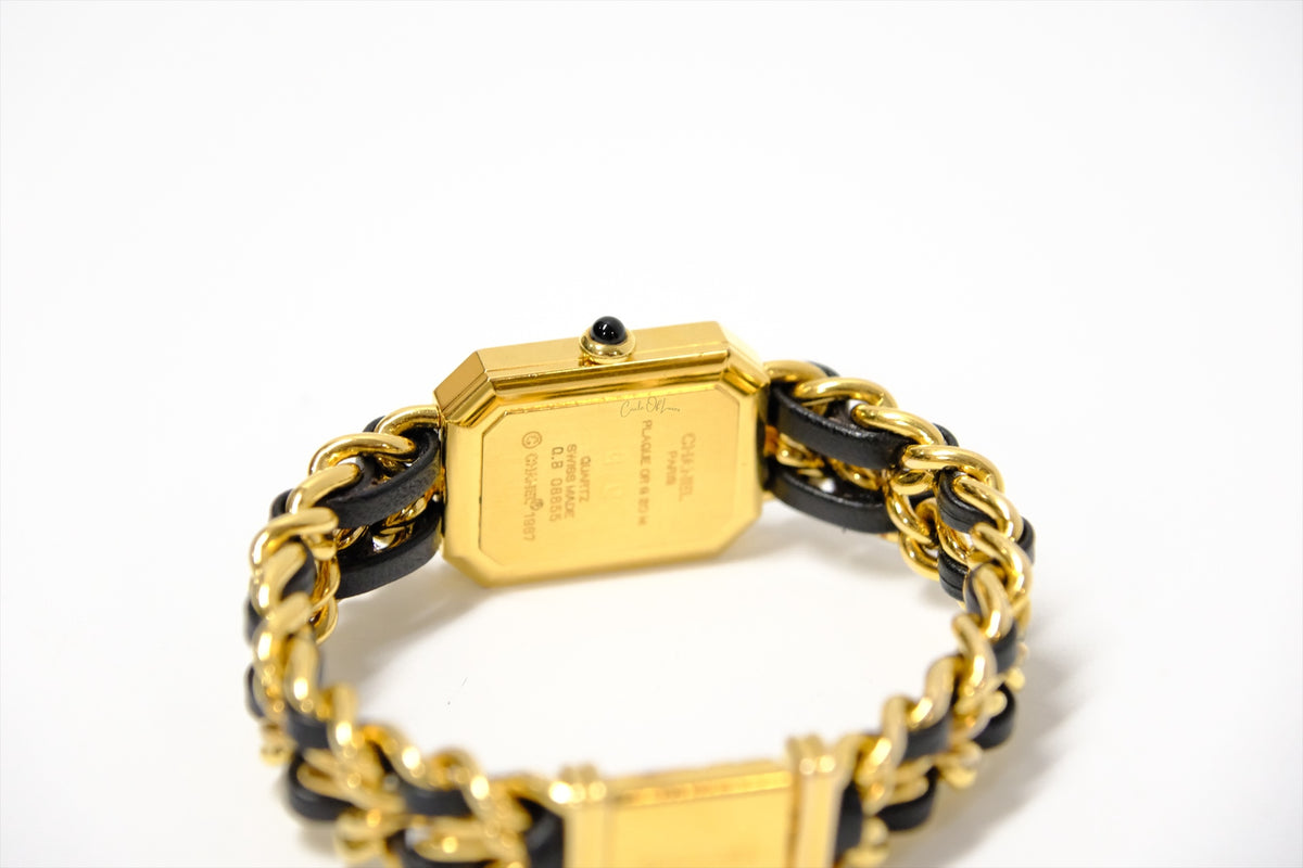 CHANEL VINTAGE WATCH 24K PLATE SIZE M