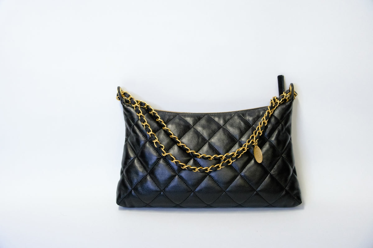 CHANEL 25s HOBO BLACK 26cm