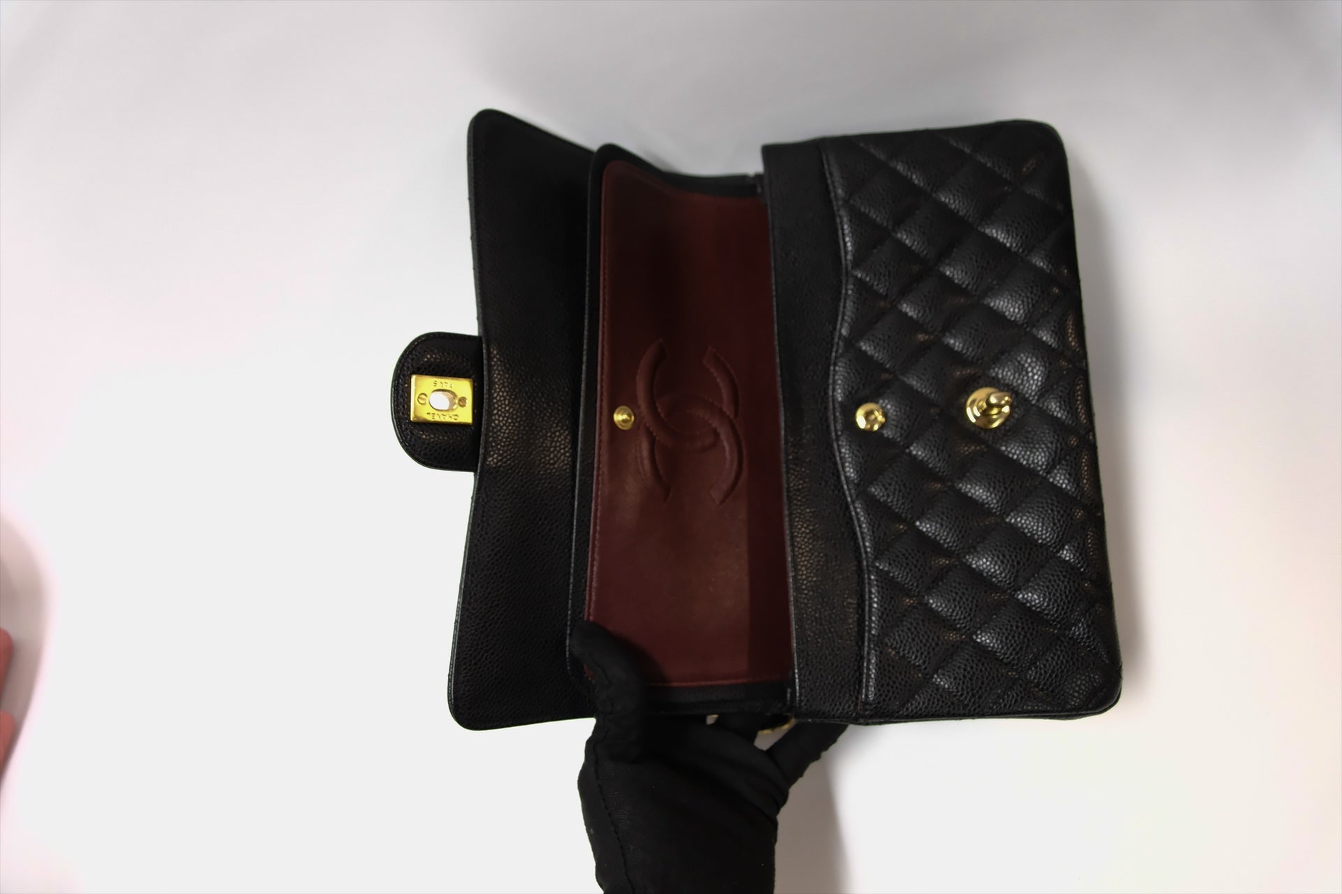 CHANEL CLASSIC BLACK CAVIAR GHW