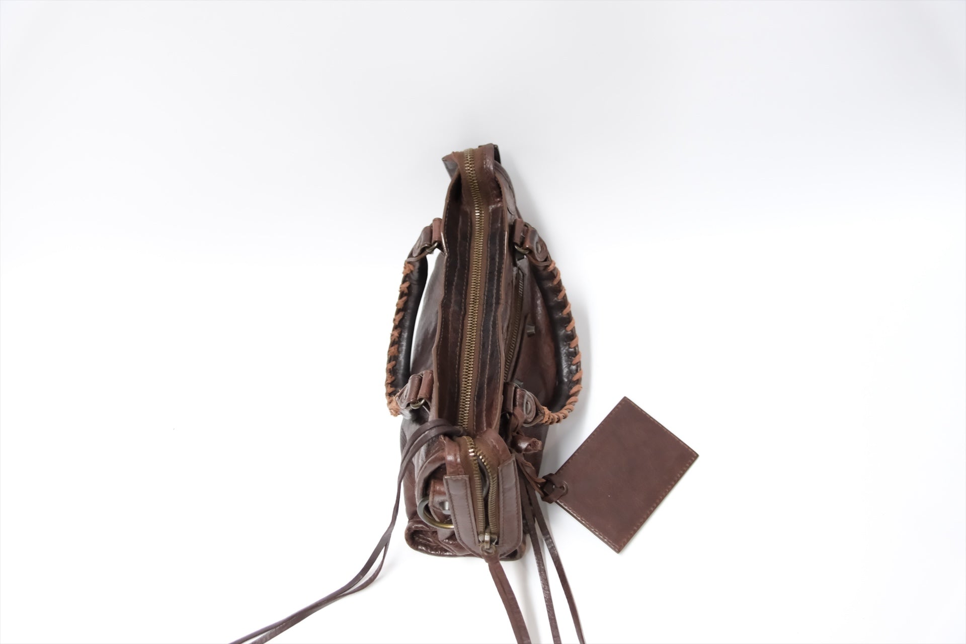 BALENCIAGA MINI CITY BAG BURGUNDY