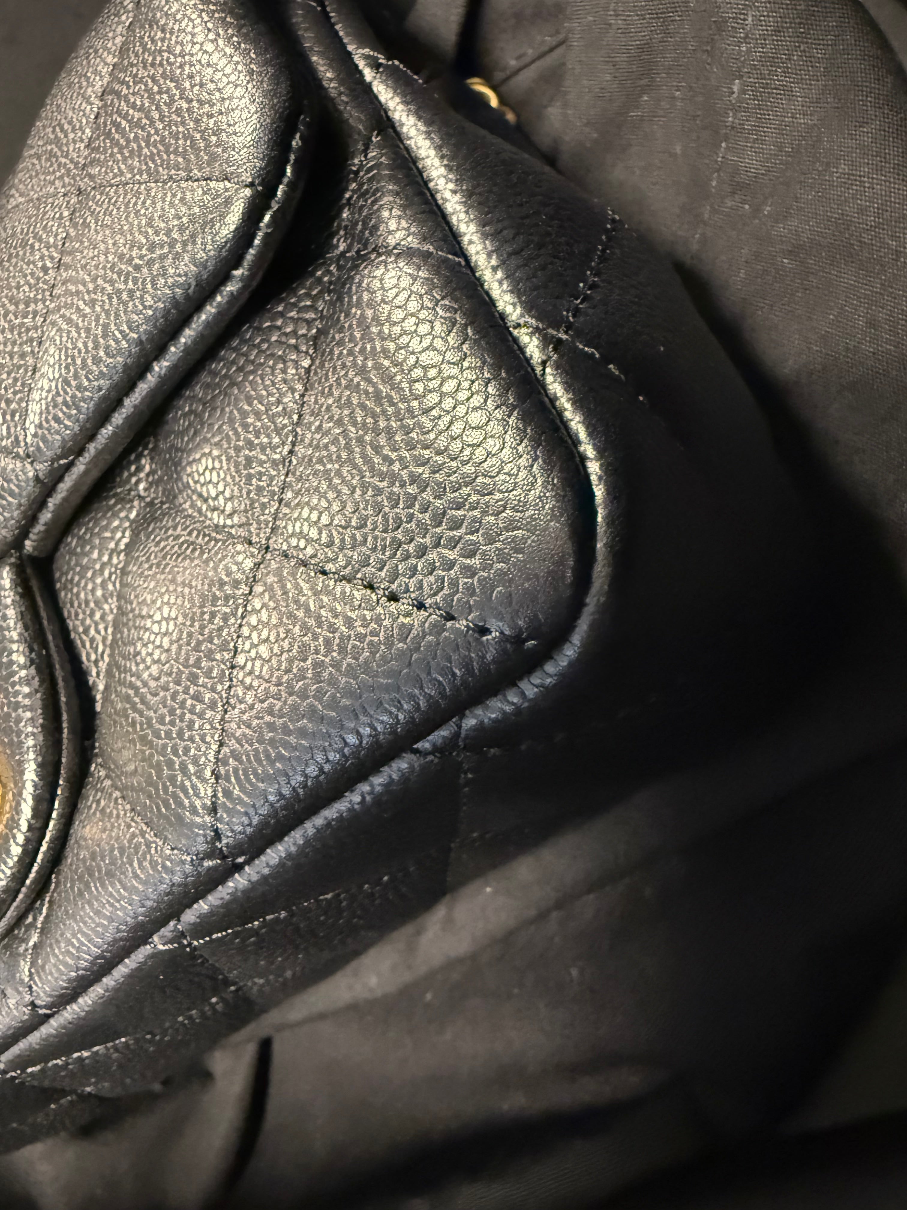 CHANEL 23P COCO LOVE FLAP BAG CAVIAR BLACK GHW(MICROCHIP)