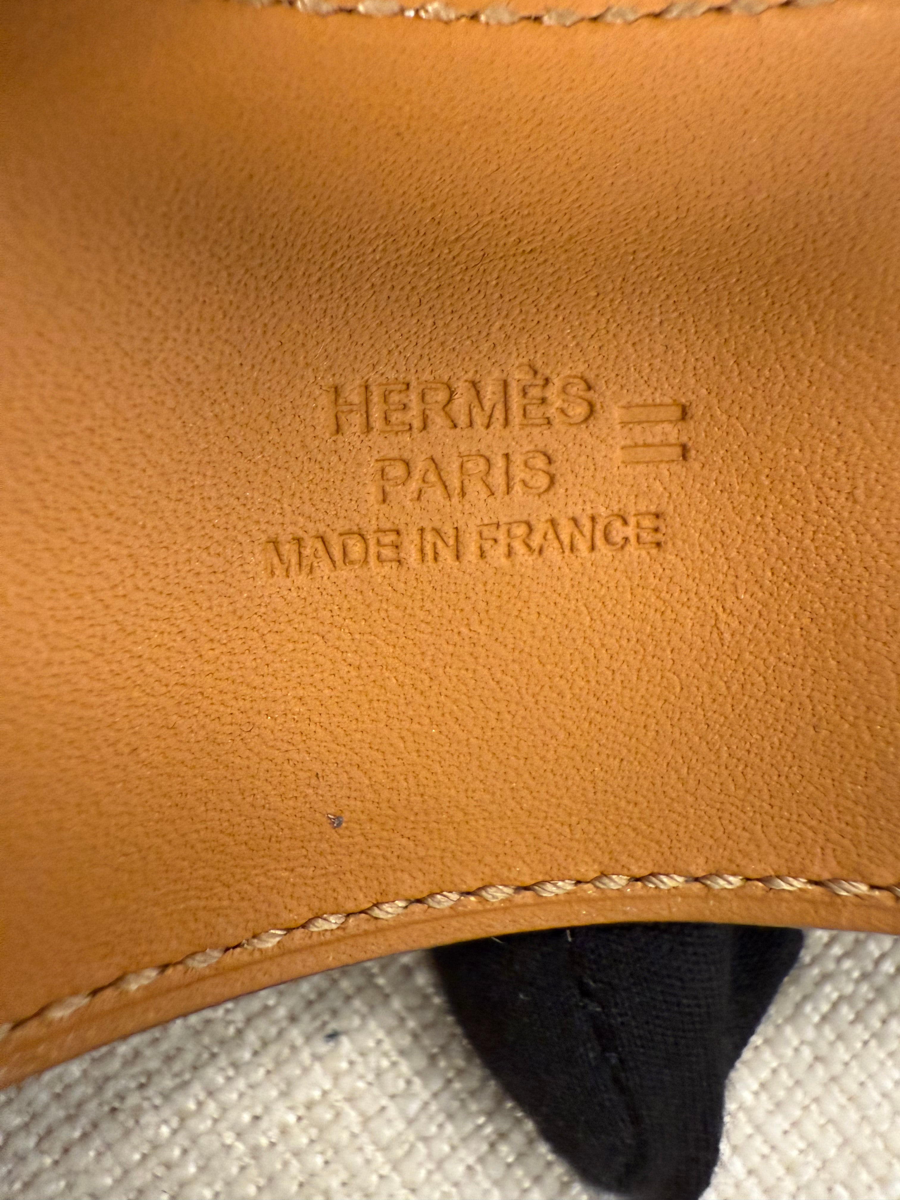 HERMES CDC LIZARD BRACLET GHW STAMP Y SIZE T3