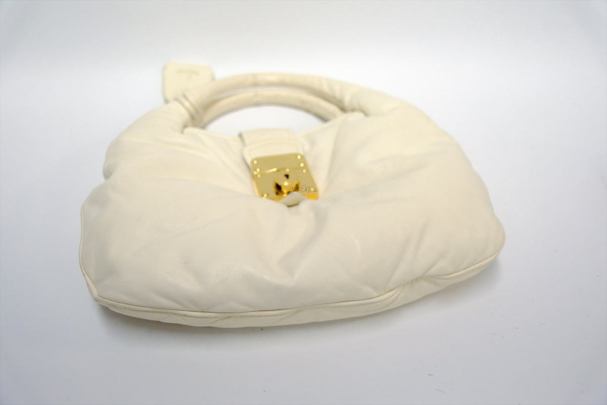 MIU MIU NAPPA LEATHER HOBO BAG