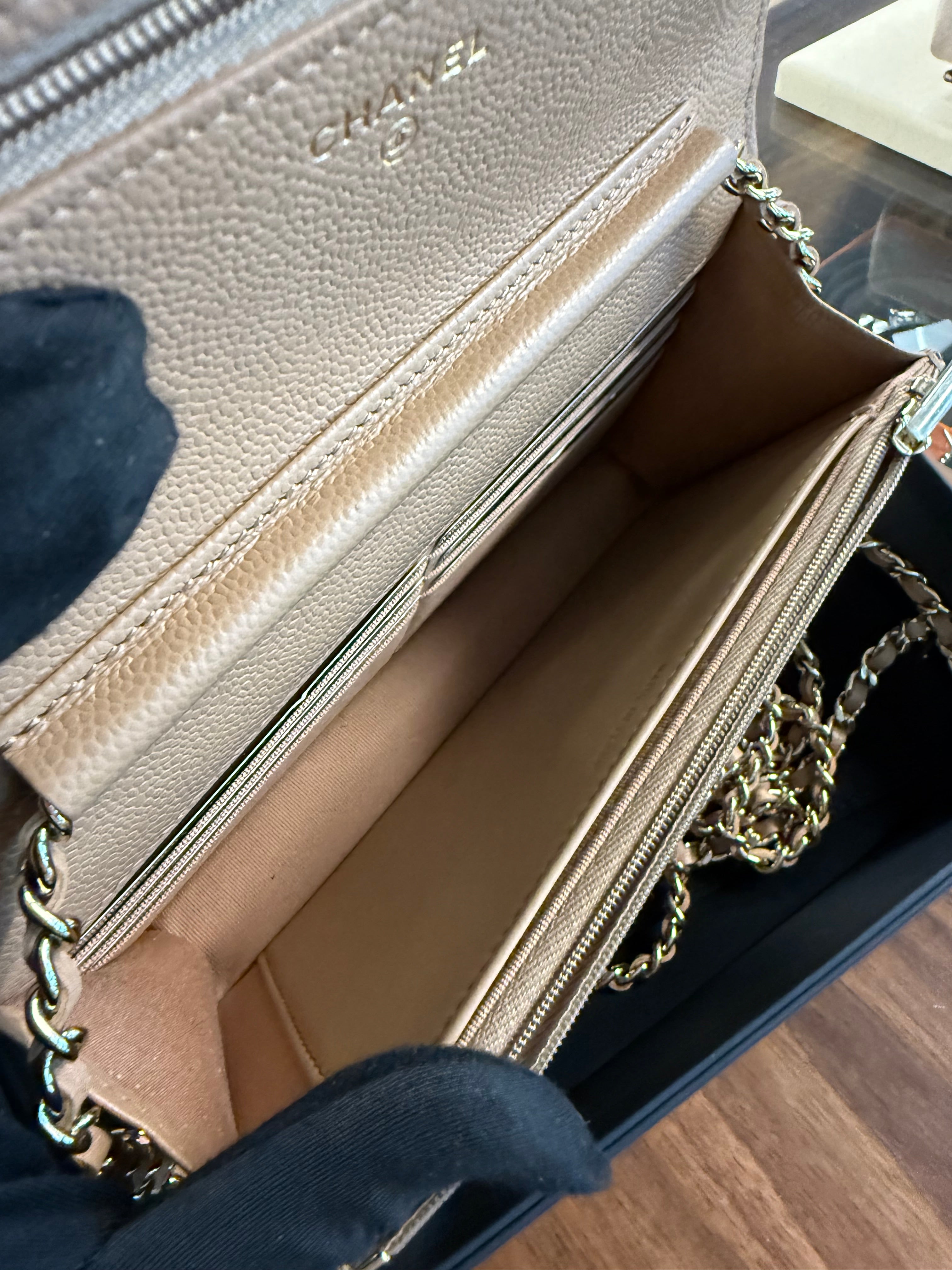 CHANEL WOC BEIGE LIMITED EIDTON CAVIAR GHW
