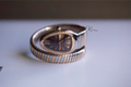 BVLGARI SERPENTINE TUBOGAS DIAMONDS  18K ROSE GOLD/STEEL VIOLET DIAL