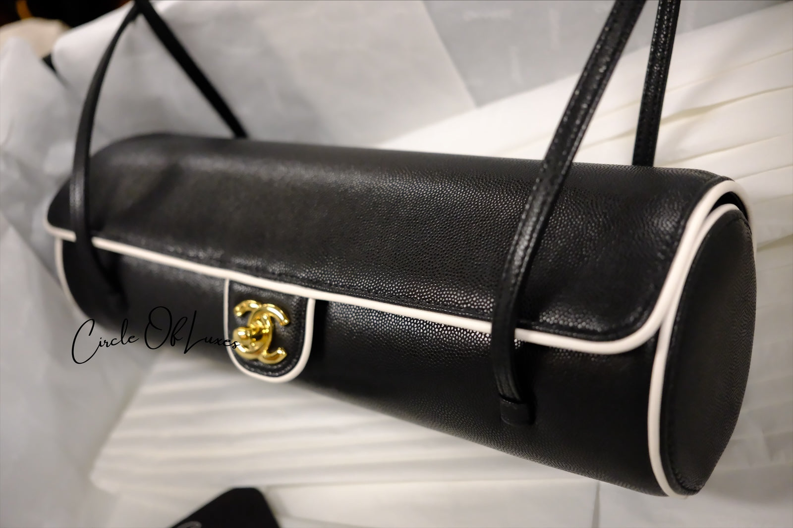 CC BOWLING ROUND CAVIAR  GHW BAG