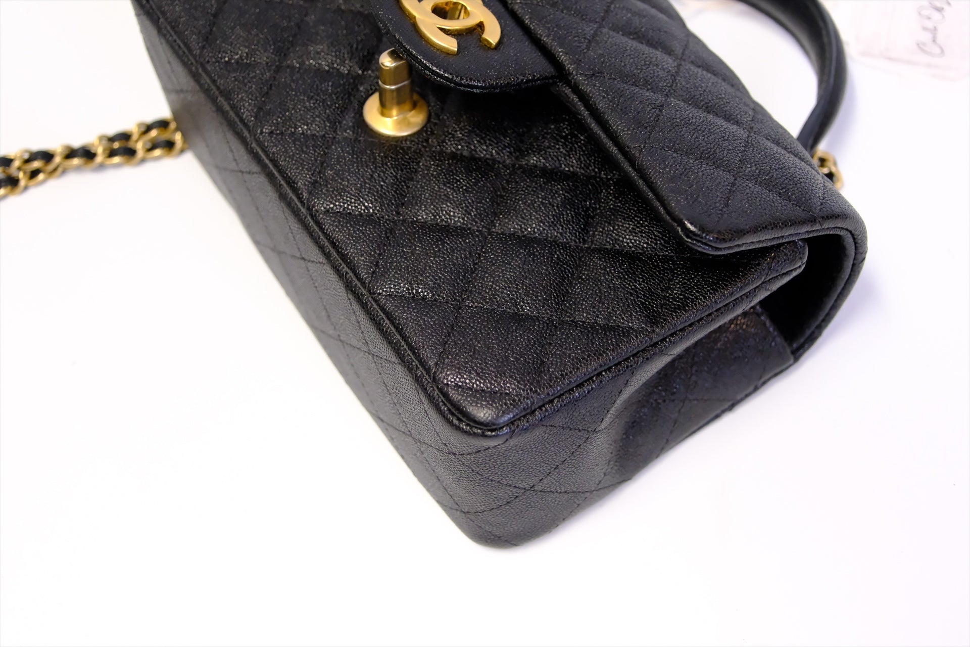 CHANEL MINI RECTANGLE BLACK  GHW