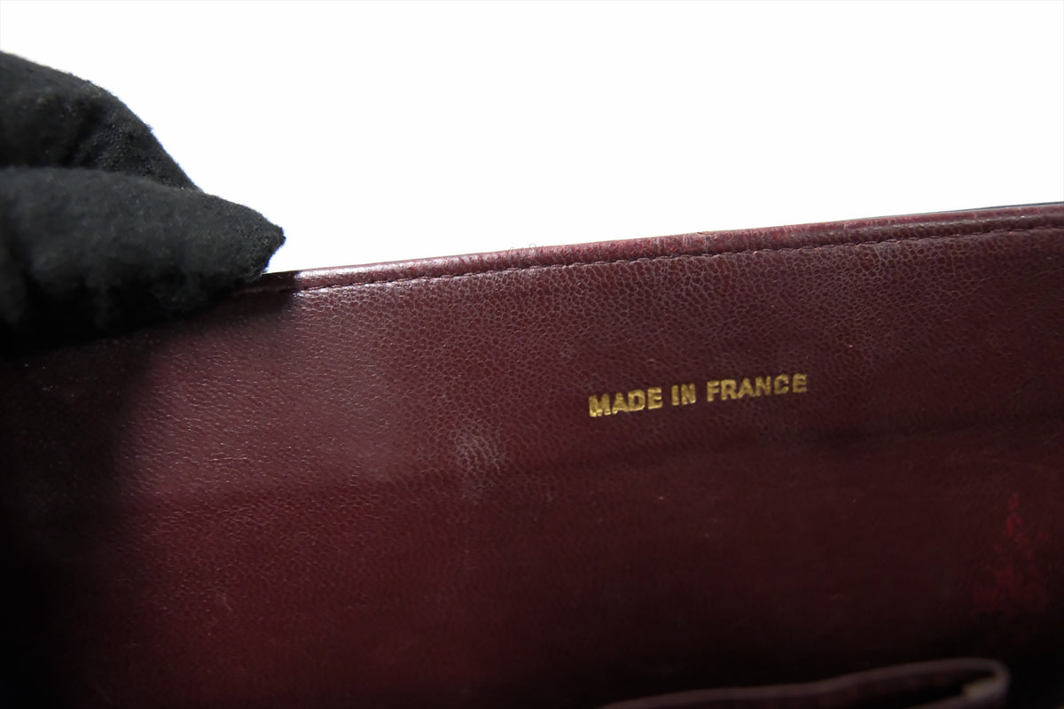 CHANEL C19 SMALL BLACK LAMBSKIN