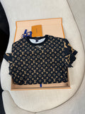 TSHIRT BLACK MONOGRAM SIZE M