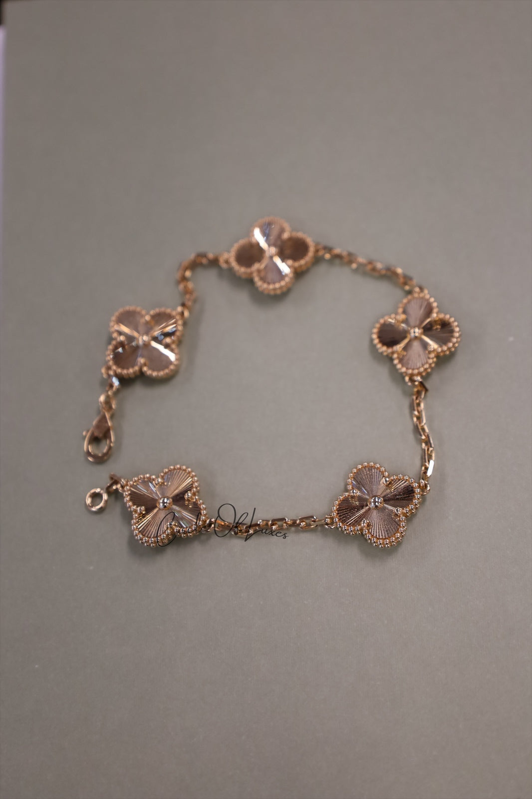 VANCLEEF & ARPEL GUILLOCHE 5 MOTIF GOLD 18K