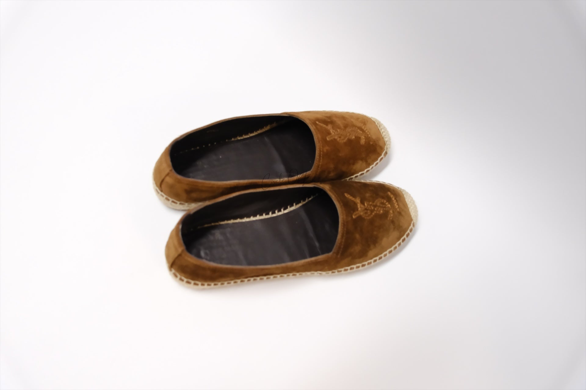 SAINT LAURENT BROWN SUEDE LOAFER SIZE 37