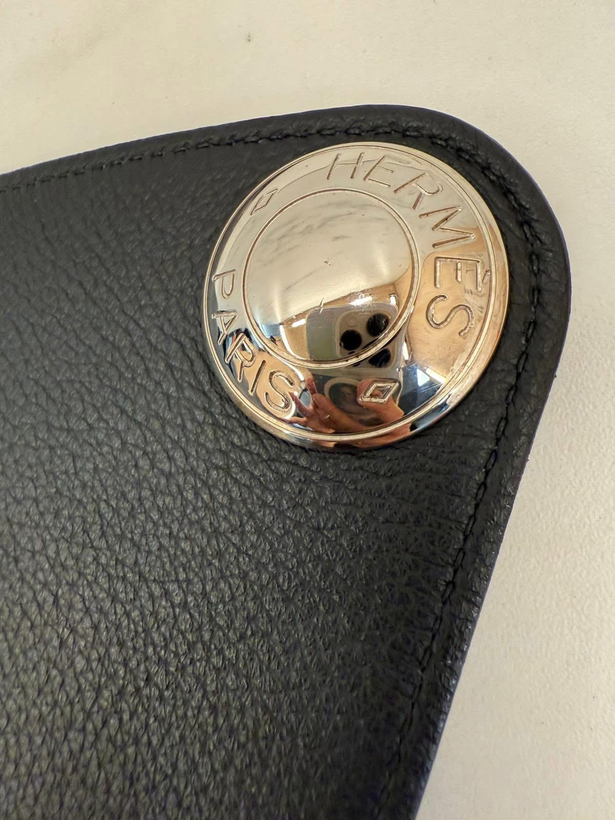 HERMES  TAURILLON CLEMENCE CHRISTINE BAG LEATHER BLACK SHW