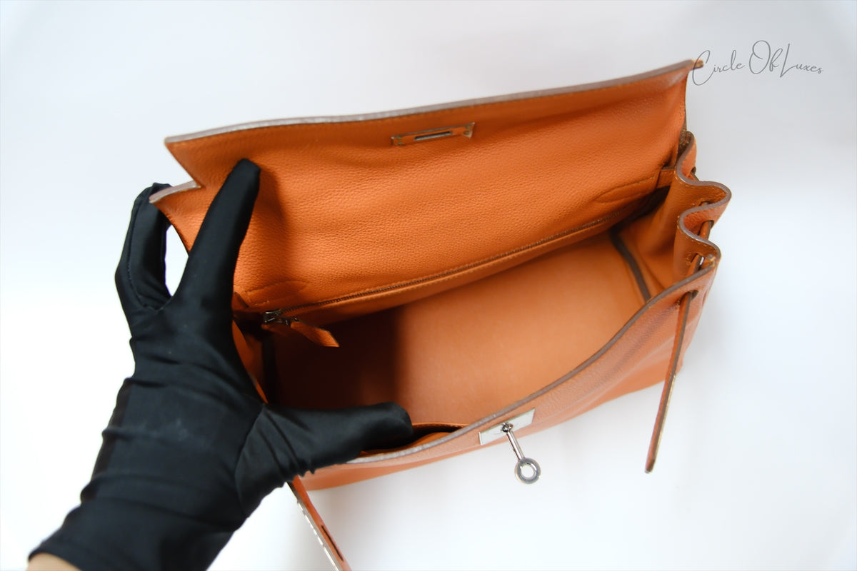 HERMES KELLY 28 TOGO ORANGE SHW