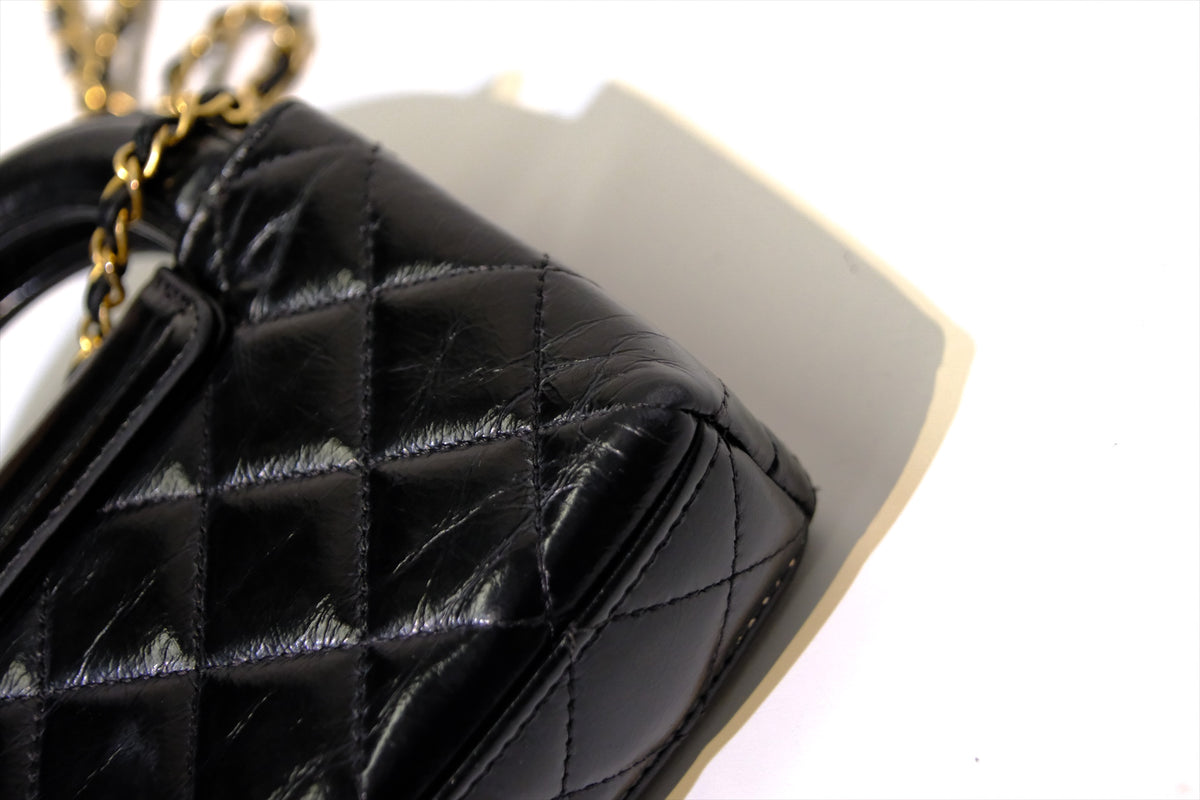 CHANEL NANO BLACK KELLY GHW