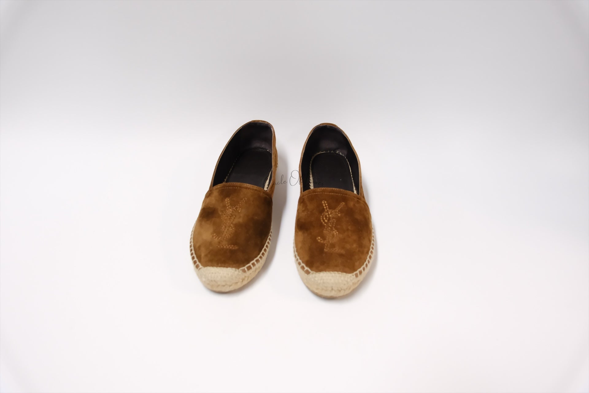 SAINT LAURENT BROWN SUEDE LOAFER SIZE 37
