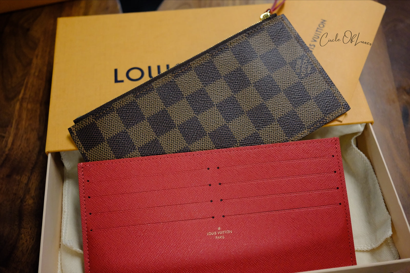 FELEICE POCHETTE DAMIER EBEN ,FULLSET