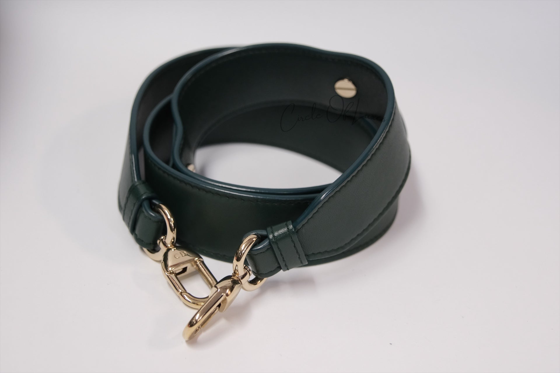 LADY DIOR SMALL DARK GREEN GHW