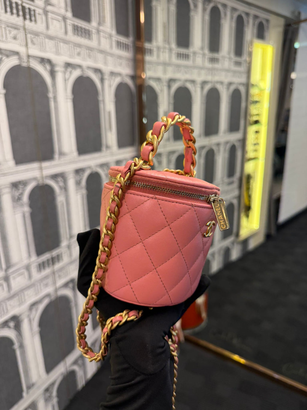 CHANEL MINI VANITY PINK BAG