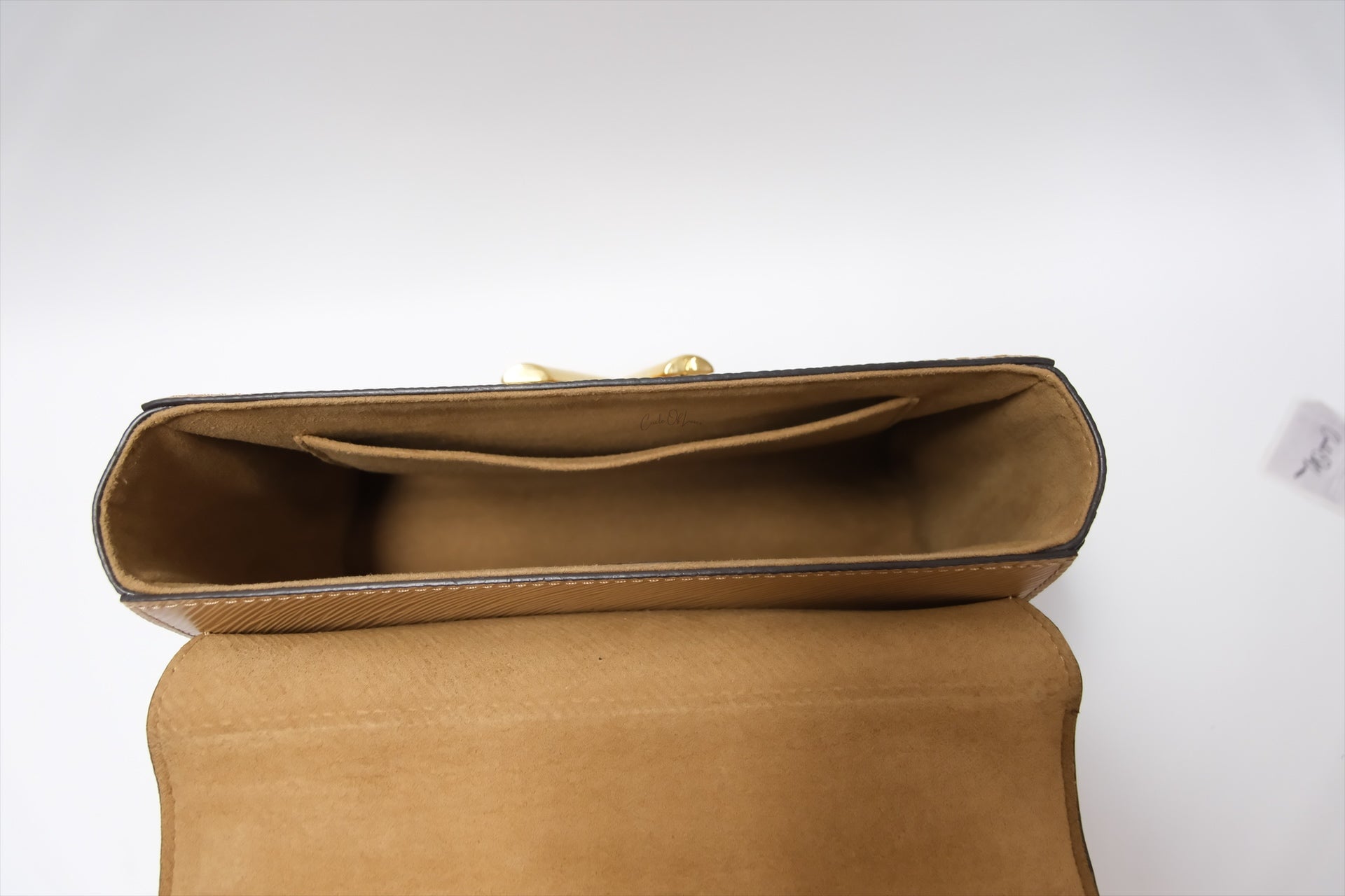 LOUIS VUITTON TWIST MM CAMEL/BACK GHW