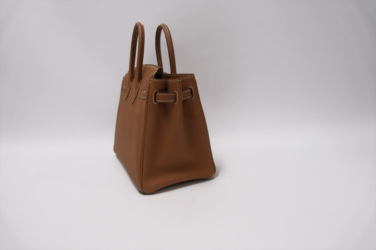 HERMES BIRKIN 25 GOLD ON GOLD TOGO