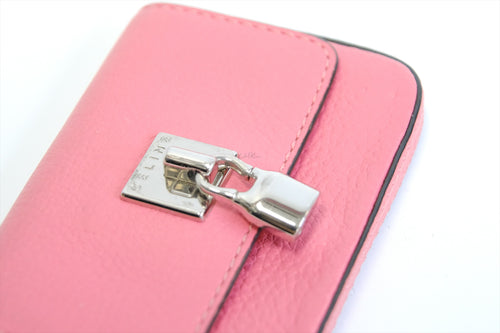 CELINE PADLOCK FLAP LEATHER CARD CASE