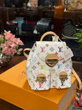 L V  x MURAKAMI  VENICE NM MNG BACKPACK MUTIL COLOUR WHITE