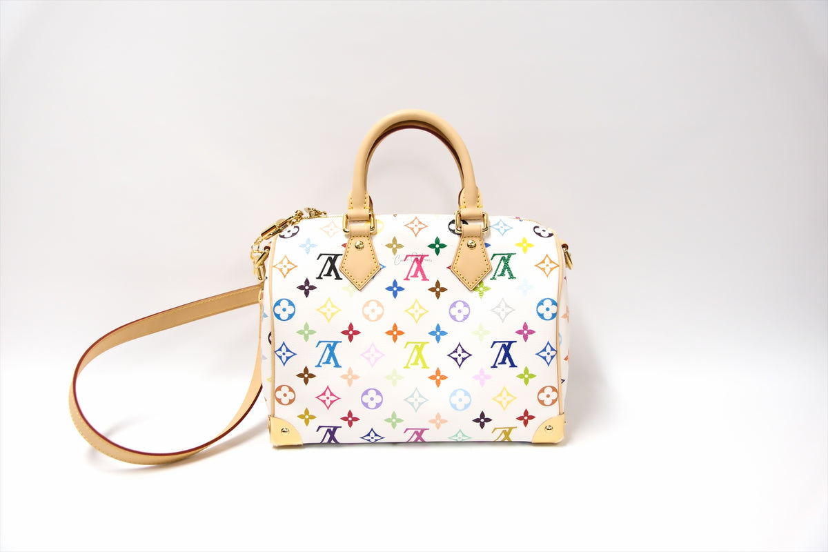 LOUIS VUITTON x TM WHITE MUTIL COLOUR SPEEDY 25