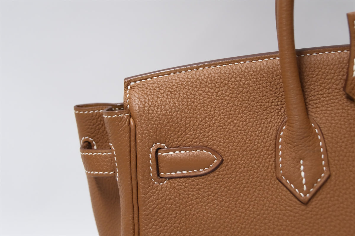 HERMES BIRKIN 25 GOLD ON GOLD TOGO