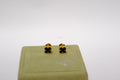 VANCLEEF & APRELS SWEET ONYX 18k YELLOW GOLD EARRING STUD