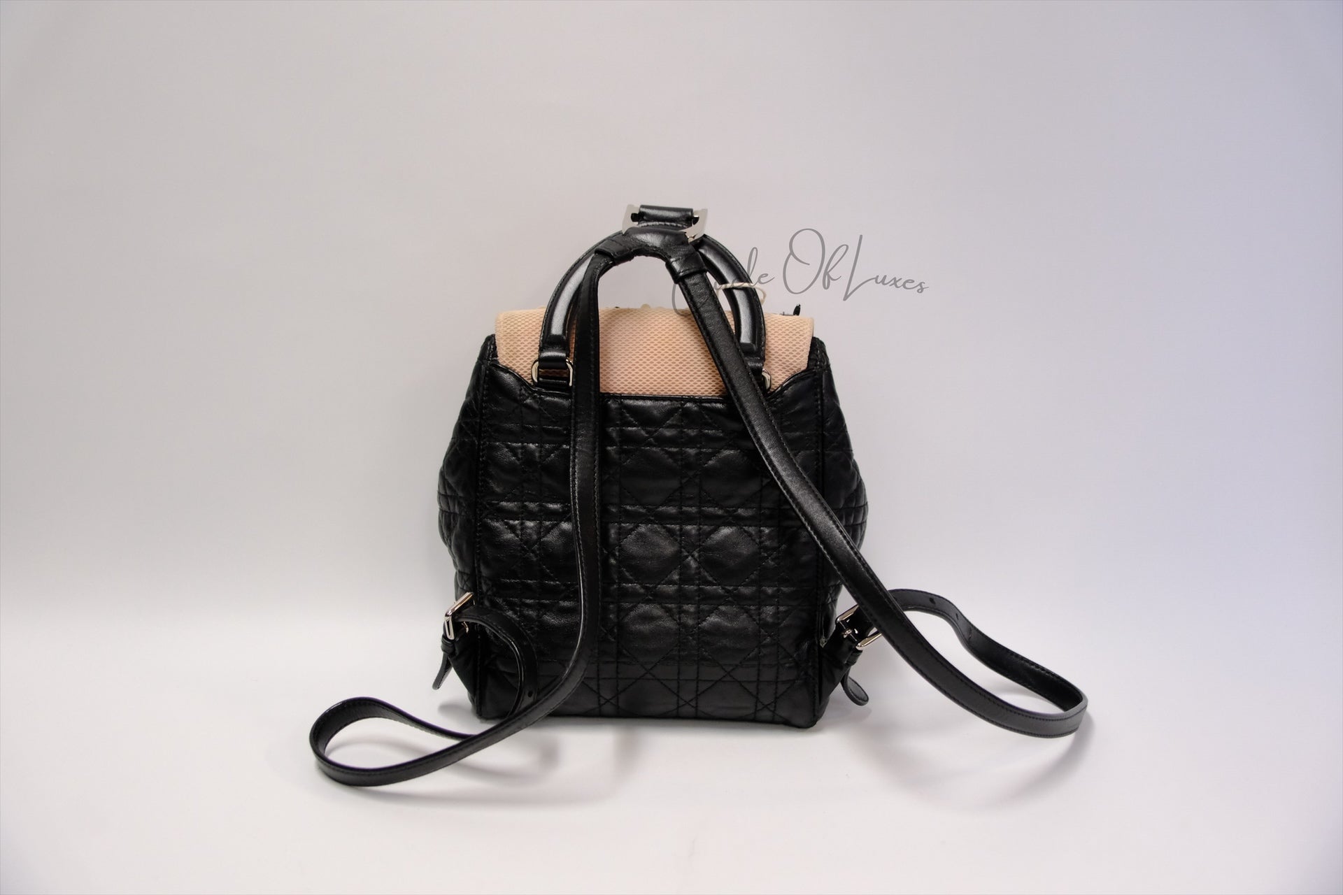 MINI CANNAGE LAMSKIN FLORAL BACKPACK