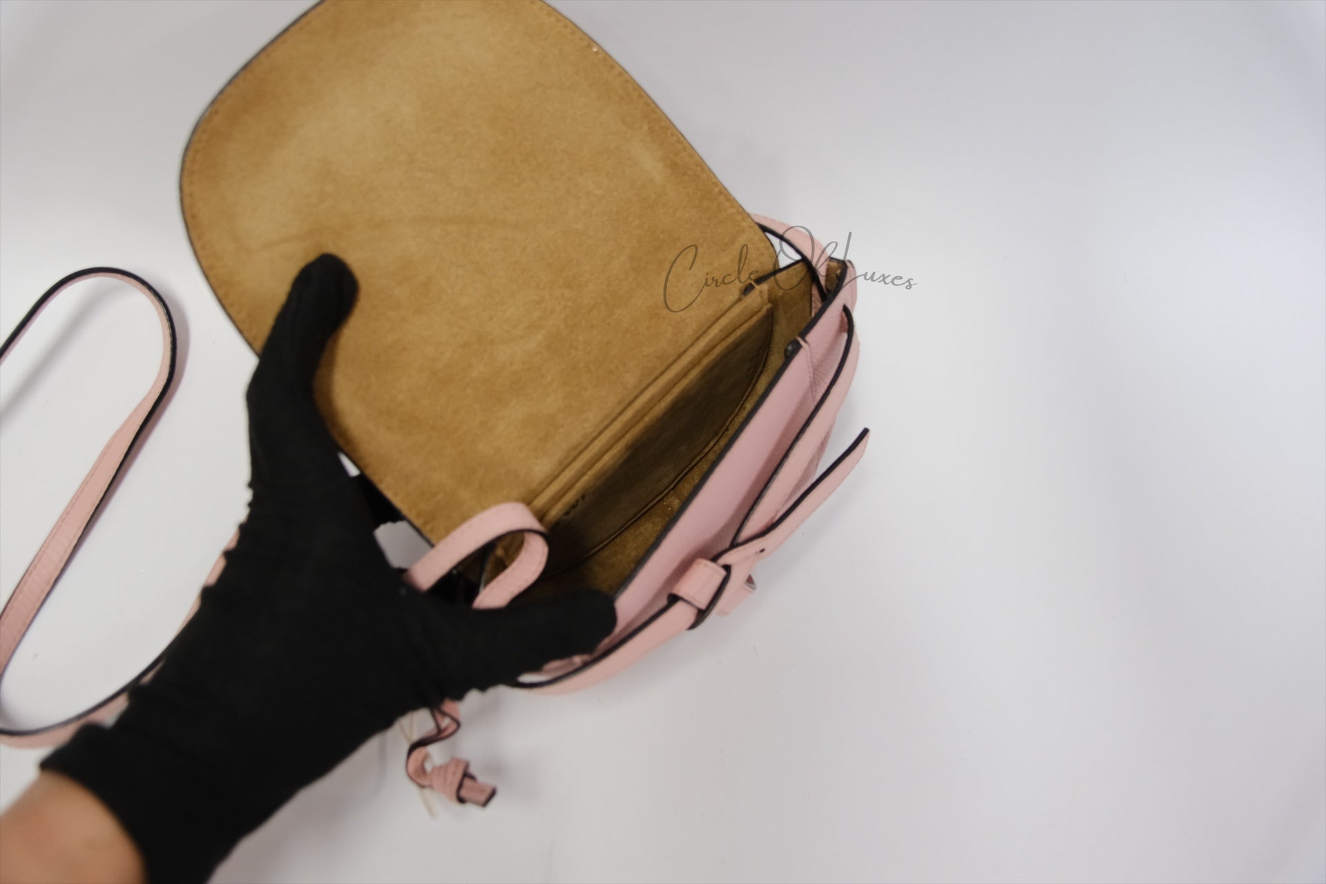 LOEWE MINI GATE CUIR ROSE PINK