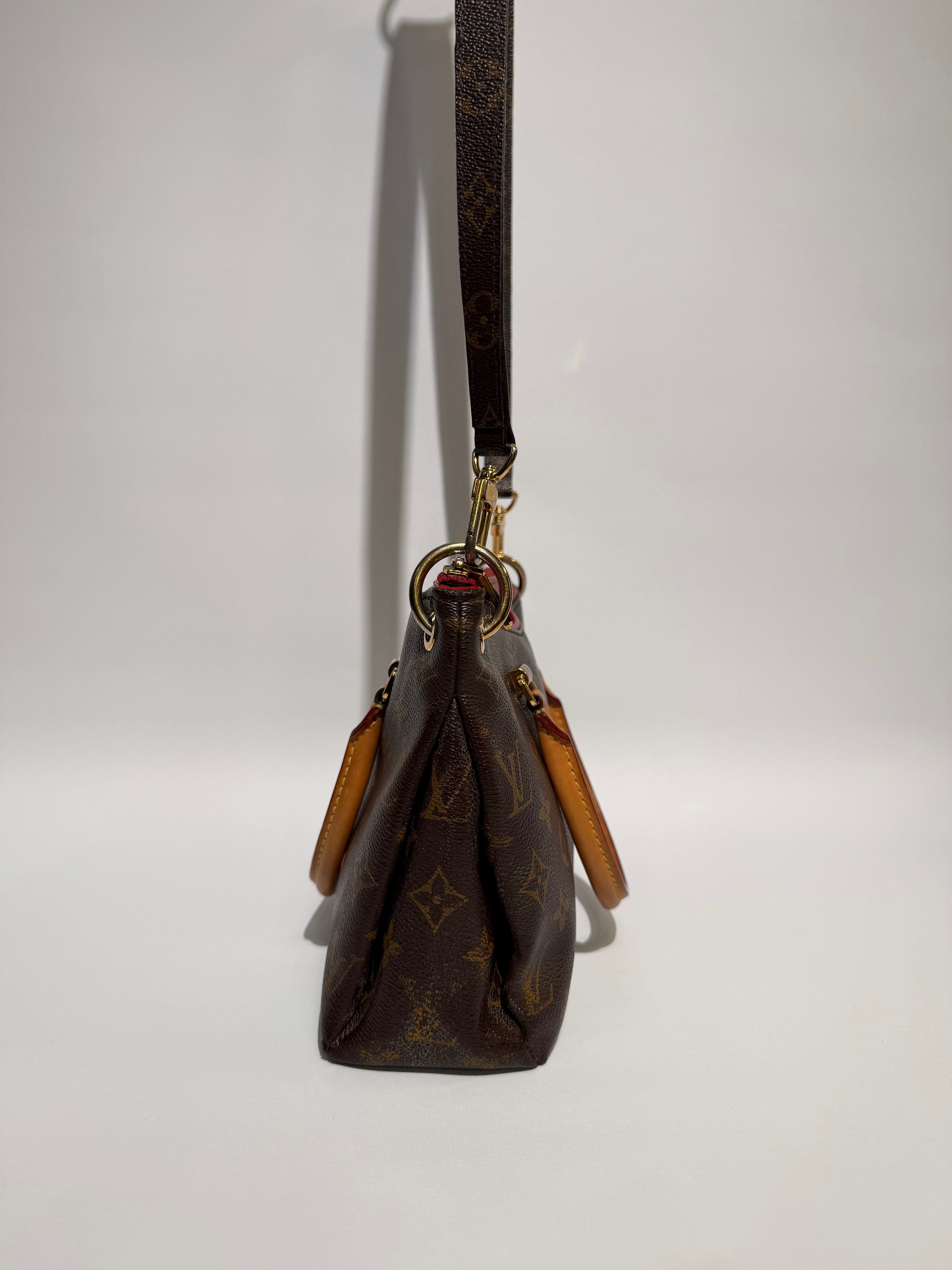 LOUIS VUITTON PALLAS BB MONOGRAM /RED