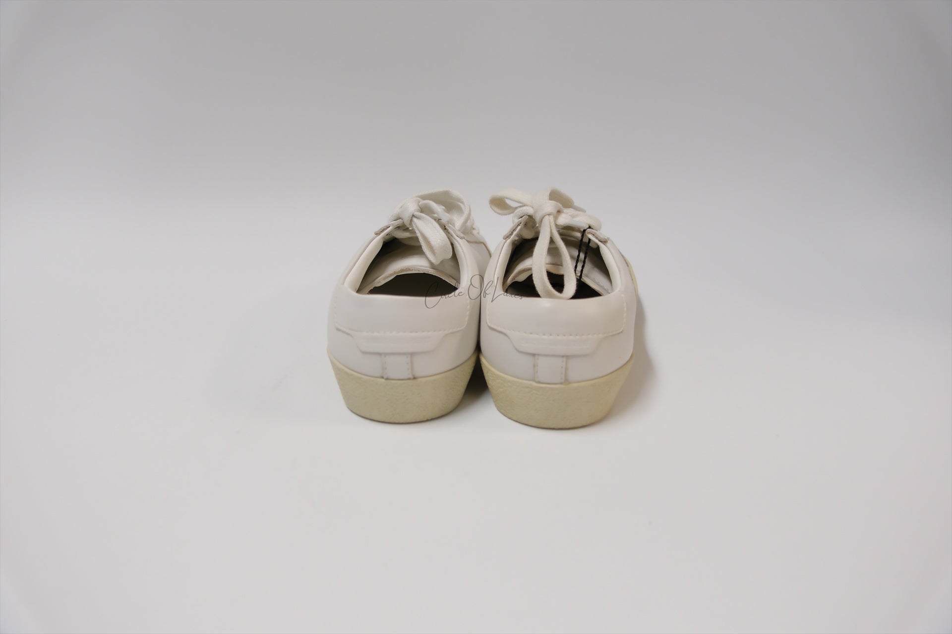 SAINT LAURENT WHITE CREAM SNEAKER SIZE 34.5