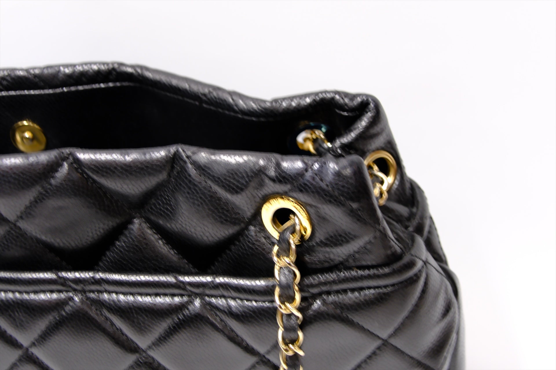 CHANEL BLACK TOTE CAVIAR  GHW