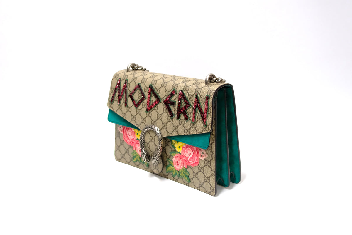 GUCCI DIONYSUS “MODERN”MEDIUM SHOULDER EMBROIDERED GG SUPREME